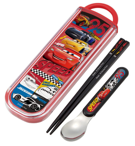 Skater Disney Cars 22 Chopsticks & Spoon Set Antibacterial Made in Japan- Japan Figure Store - #1 Bring To You The Best Japanese Goods