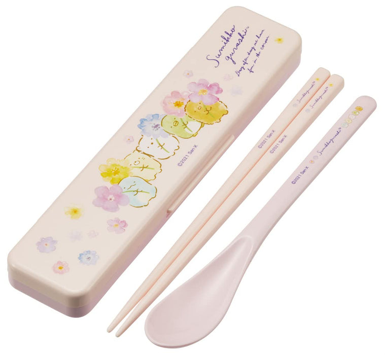 Skater Sumikko Gurashi Antibacterial Chopsticks and Spoon Set 18cm Made in Japan- Japan Figure Store - #1 Bring To You The Best Japanese Goods