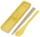 Skater Retro French Yellow Chopsticks and Spoon Set Made in Japan - Ccs3Sa-A- Japan Figure Store - #1 Bring To You The Best Japanese Goods