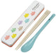 Skater Nekotto Colorful 18cm Chopsticks and Spoon Set Silver Ion Antibacterial Made in Japan- Japan Figure Store - #1 Bring To You The Best Japanese Goods