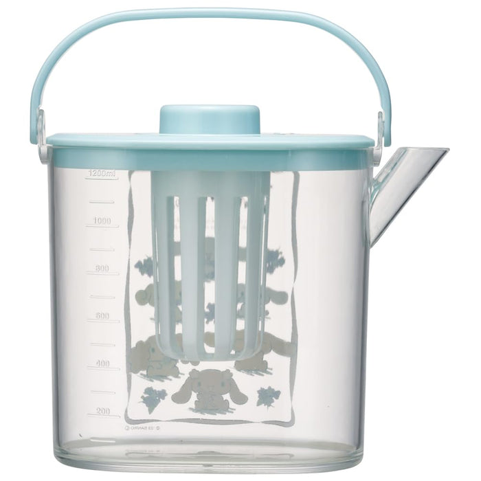 Skater 1.2L Heat-Resistant Cold Tea Pot with Strainer Cinnamoroll Flower Wreath Design CM10-A- Japan Figure Store - #1 Bring To You The Best Japanese Goods