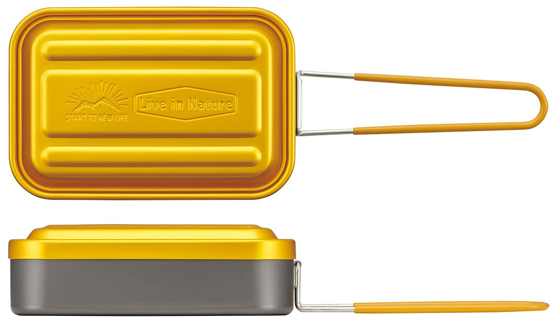 Skater 850ml Yellow Outdoor Mess Tin - No Seasoning Required - AFTM8N-A- Japan Figure Store - #1 Bring To You The Best Japanese Goods