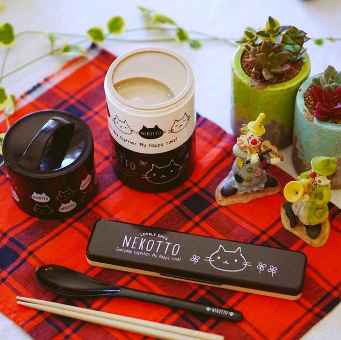 Skater Nekotto Combo - Japanese Made Chopsticks and Spoon Set- Japan Figure Store - #1 Bring To You The Best Japanese Goods