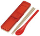 Skater Retro French Orange Red Chopsticks and Spoon Set Made in Japan- Japan Figure Store - #1 Bring To You The Best Japanese Goods