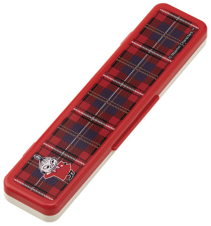 Skater 18cm Silver Ion Antibacterial Chopsticks and Spoon Set Moomin Little My Check Made in Japan- Japan Figure Store - #1 Bring To You The Best Japanese Goods