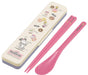 Skater 18cm Snoopy Donut Shop Chopsticks & Spoon Set Silver Ion Antibacterial - Made in Japan- Japan Figure Store - #1 Bring To You The Best Japanese Goods