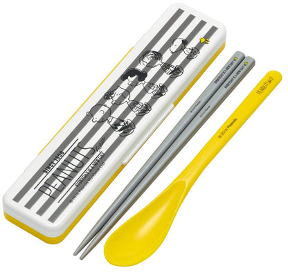Skater 18cm Snoopy Peanuts Chopsticks and Spoon Set Made in Japan- Japan Figure Store - #1 Bring To You The Best Japanese Goods