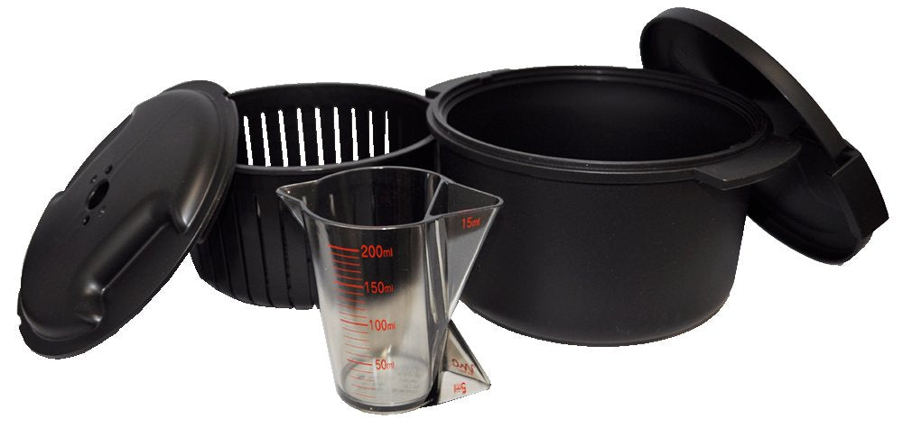 Skater Cookzen All-Purpose Microwave Cooker in Black - Mwc1 Model- Japan Figure Store - #1 Bring To You The Best Japanese Goods