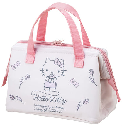 Skater Hello Kitty Line Design Sanrio Cooling Purse Lunch Bag Kga1-A- Japan Figure Store - #1 Bring To You The Best Japanese Goods