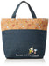 Skater Snoopy Peanuts Denim-Cork Cooler Bag M - Eco-friendly Portable Lunch Bag- Japan Figure Store - #1 Bring To You The Best Japanese Goods