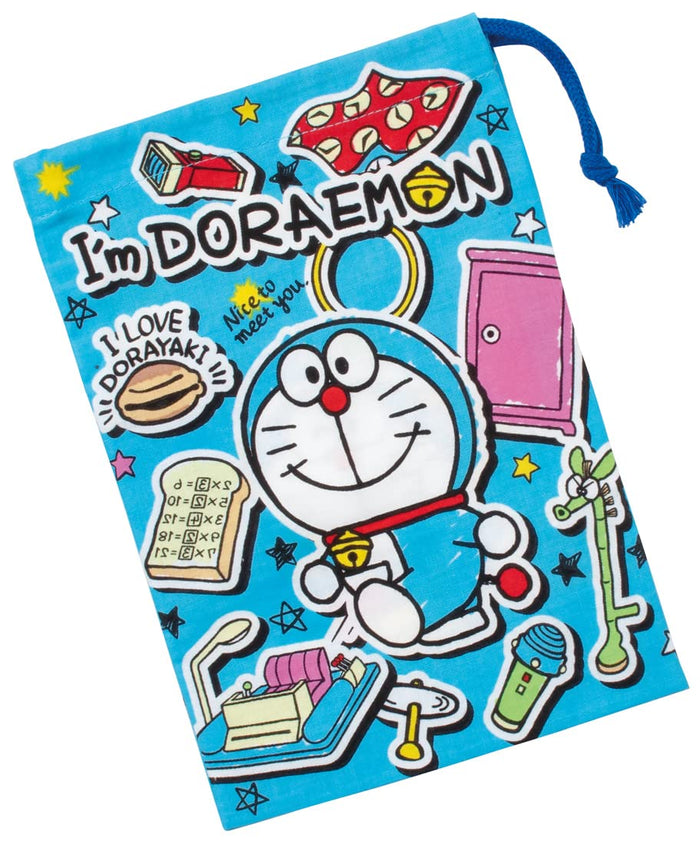 Skater Doraemon Sticker Cup Bag 21 X 15 cm - Skater KB62-A- Japan Figure Store - #1 Bring To You The Best Japanese Goods