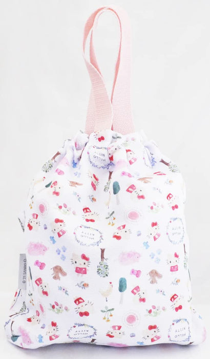 Hello Kitty Skater Diaper with Wipe Pocket & Drawstring Bag Sanrio Kbopc1-A- Japan Figure Store - #1 Bring To You The Best Japanese Goods