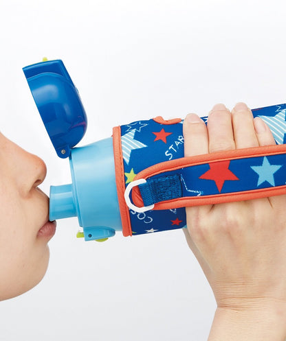 Skater Star Boy Stainless Steel Water Bottle 470ml with Cover - KSDC4-A- Japan Figure Store - #1 Bring To You The Best Japanese Goods