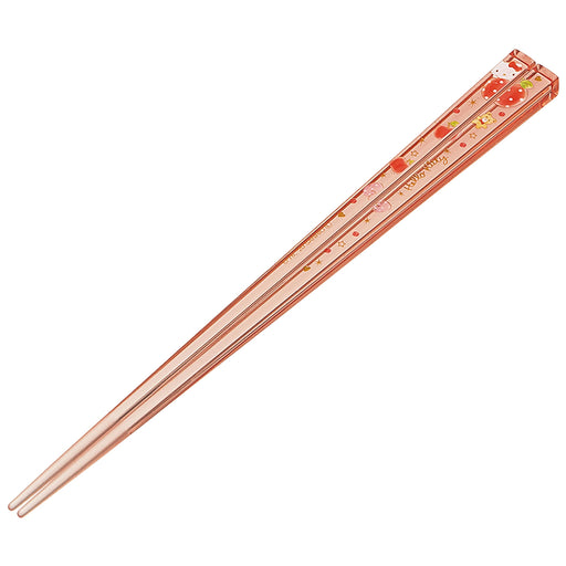 Skater 21cm Hello Kitty Happiness Girl Acrylic Chopsticks Dishwasher Safe - Sanrio Aac45- Japan Figure Store - #1 Bring To You The Best Japanese Goods