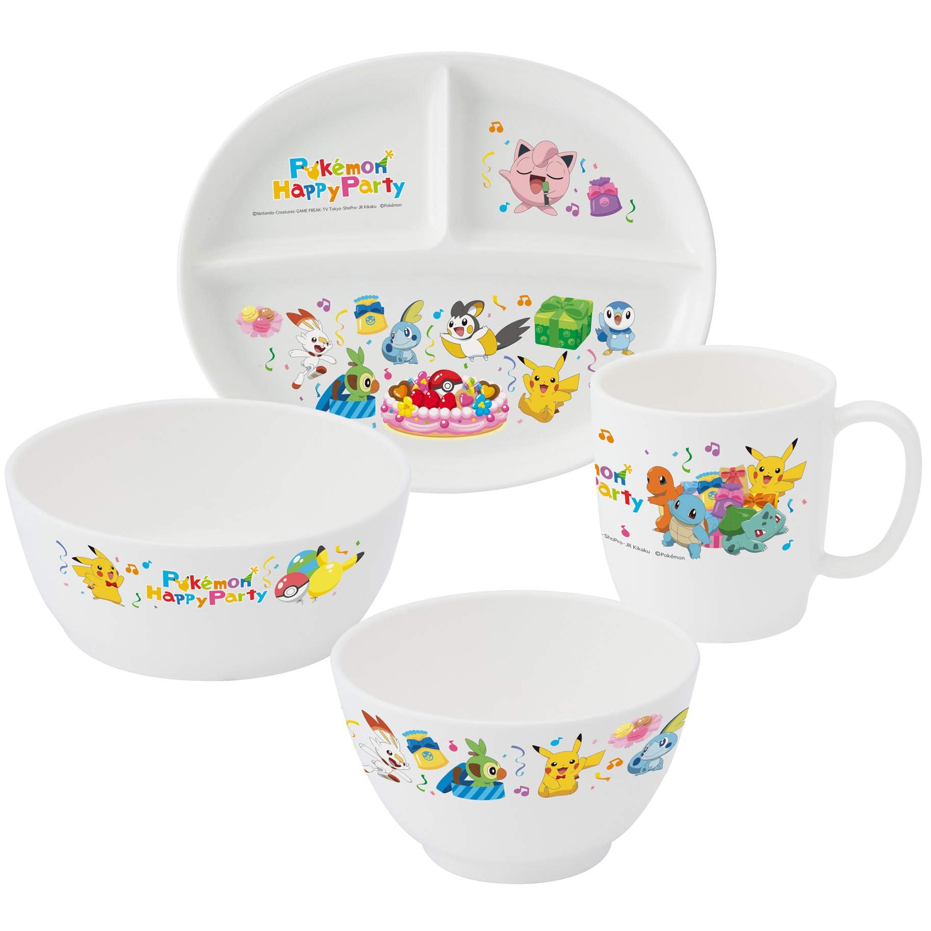 Skater Pokemon Pocket Monsters Silver Ion Antibacterial Lunch Plate Made in Japan- Japan Figure Store - #1 Bring To You The Best Japanese Goods