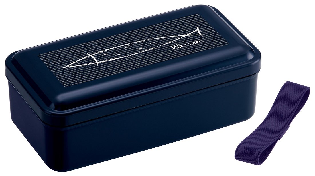 Skater Large 870ml Japanese-Style Bento Lunch Box with Dome-Shaped Lid Navy Blue- Japan Figure Store - #1 Bring To You The Best Japanese Goods
