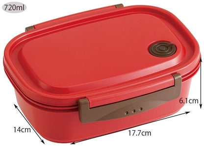 Skater Large Red Lunch Box 720ml Microwave Safe Light Easy Sealable Storage Container Xpm5- Japan Figure Store - #1 Bring To You The Best Japanese Goods