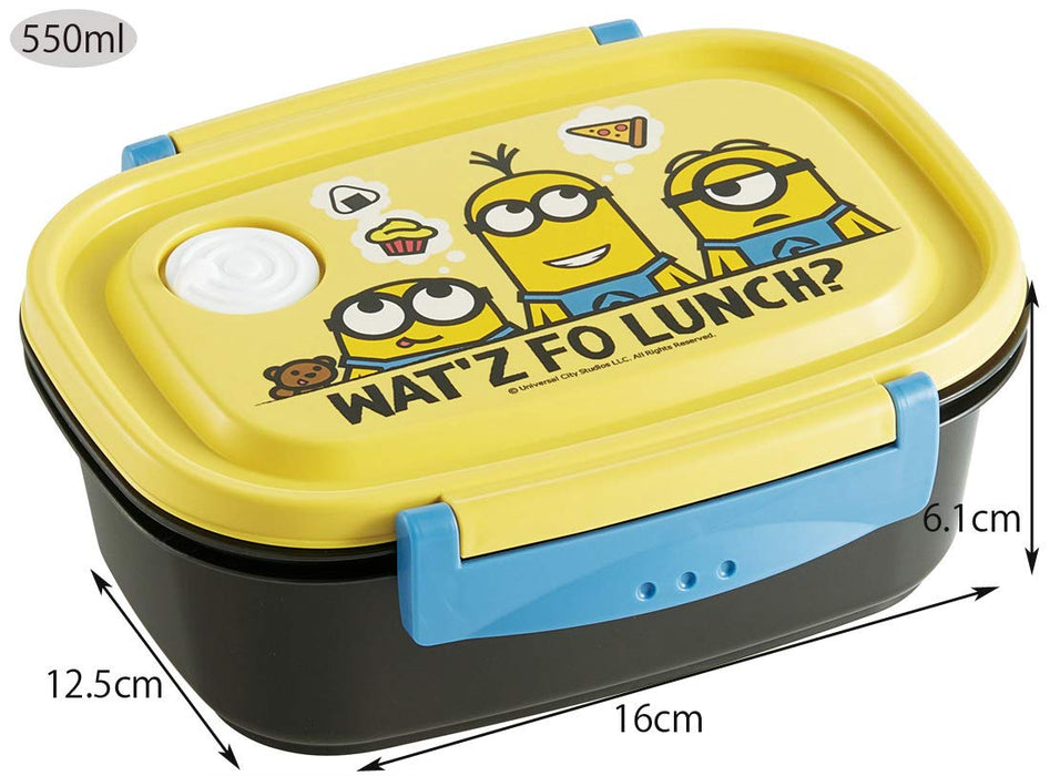 Skater Medium 550ml Minion Lunch Box - Microwave Safe Storage Container- Japan Figure Store - #1 Bring To You The Best Japanese Goods