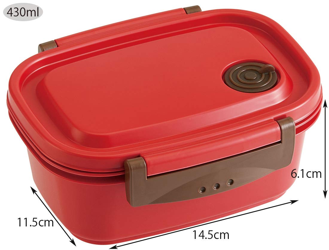 Skater Light 430Ml Red Sealable Storage Container Easy Microwave-Safe Lunch Box- Japan Figure Store - #1 Bring To You The Best Japanese Goods