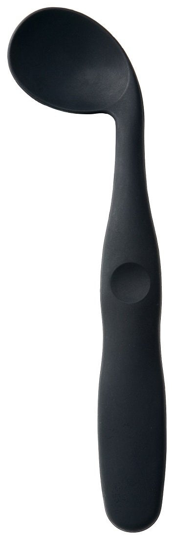 Skater Curved Neck Black Spoon - Easy-To-Scoop Design - Stcs1 Model- Japan Figure Store - #1 Bring To You The Best Japanese Goods