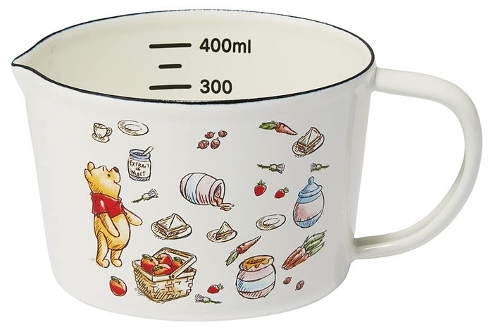 Skater 450ml Disney Winnie The Pooh Enamel Measuring Cup - ENMC5-A- Japan Figure Store - #1 Bring To You The Best Japanese Goods