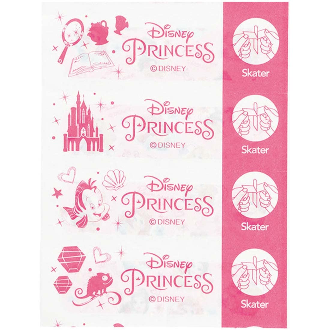 Skater Disney Princess Medium First Aid Bandages Pack of 100 Made in Japan Qqb100-A- Japan Figure Store - #1 Bring To You The Best Japanese Goods