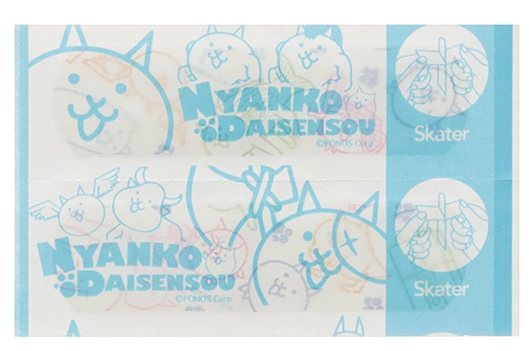 Skater Battle Cats Medium First Aid Bandages 20 Pack Made in Japan Qqb1-A- Japan Figure Store - #1 Bring To You The Best Japanese Goods