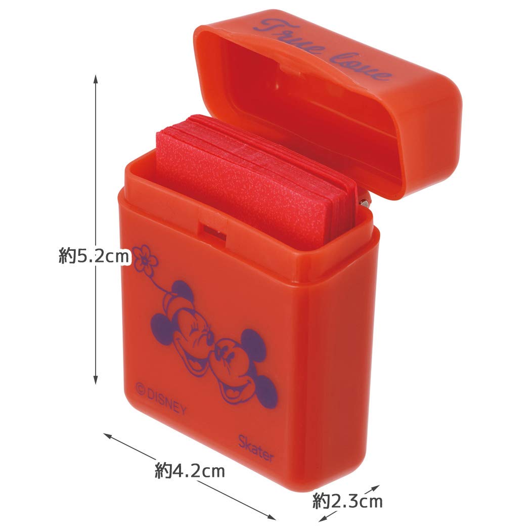 Skater Disney Mickey Mouse 50-Sheet Apple Scented Hand Soap Paper with Portable Case- Japan Figure Store - #1 Bring To You The Best Japanese Goods