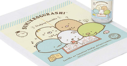 Skater Sumikko Gurashi Study Hand Towel Set with Case 32X30.5cm Made in Japan OA5- Japan Figure Store - #1 Bring To You The Best Japanese Goods
