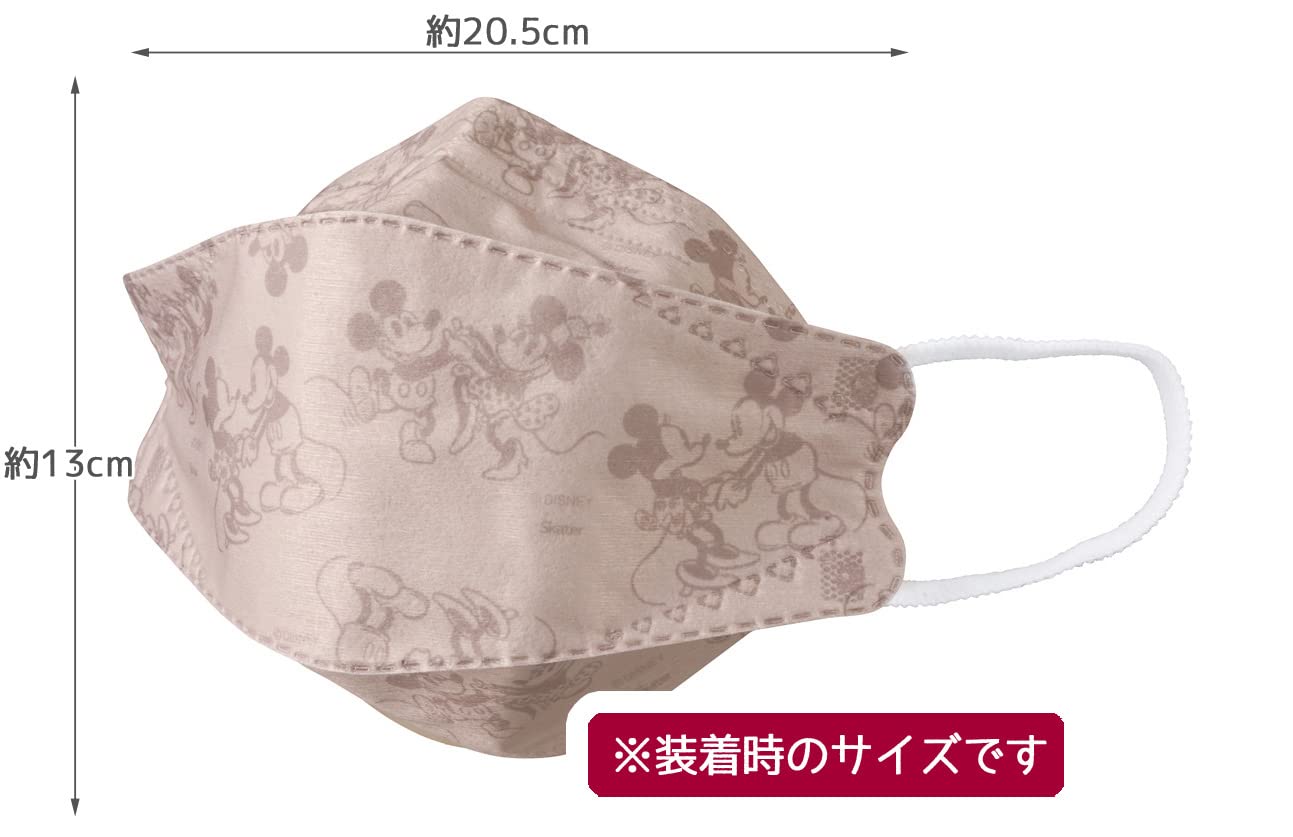 Skater Disney Mickey Mouse 3D High-Performance Three-Layer Mask Regular Size 5 Packs- Japan Figure Store - #1 Bring To You The Best Japanese Goods