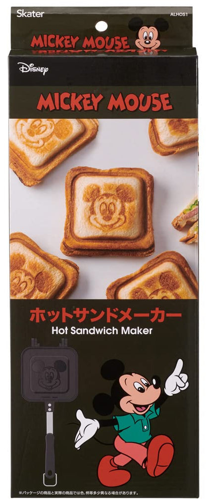 Skater Disney Mickey Mouse Aluminum Hot Sandwich Maker Easy to Clean Alhos1-A- Japan Figure Store - #1 Bring To You The Best Japanese Goods