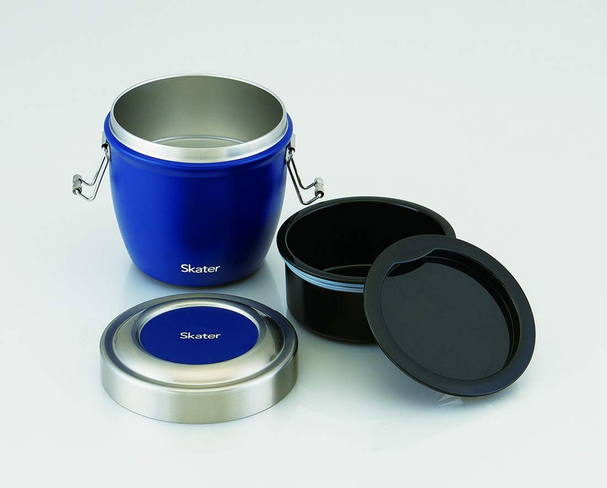 Skater Blue Stainless Steel Insulated Lunch Box 800ml Rice Bowl - STLBD8- Japan Figure Store - #1 Bring To You The Best Japanese Goods