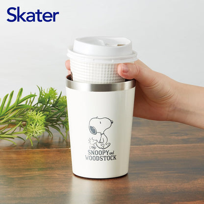Skater Medium 400ml Stainless Steel Tumbler - Snoopy Design Insulated for Cold Coffee- Japan Figure Store - #1 Bring To You The Best Japanese Goods