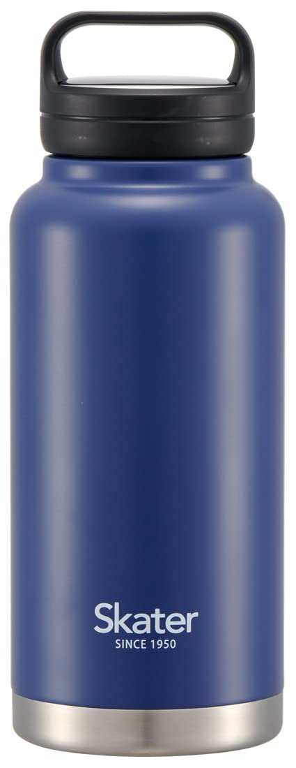 Skater 1000ml Stainless Steel Insulated Mug Bottle with Screw Handle - Navy- Japan Figure Store - #1 Bring To You The Best Japanese Goods