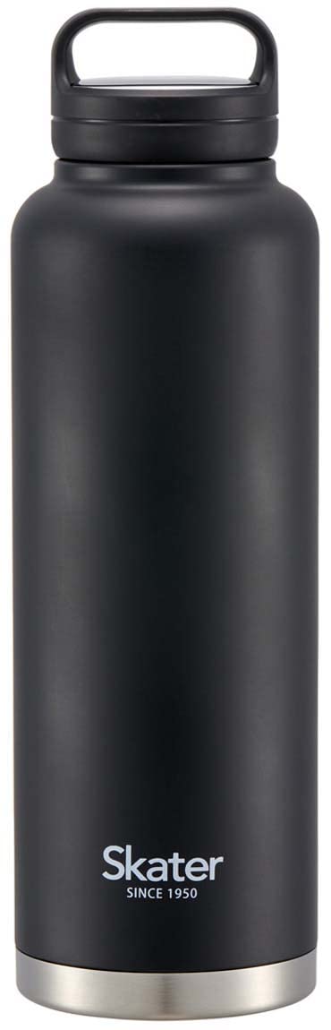 Skater 1500Ml Black Insulated Stainless Steel Mug Bottle with Screw Handle- Japan Figure Store - #1 Bring To You The Best Japanese Goods