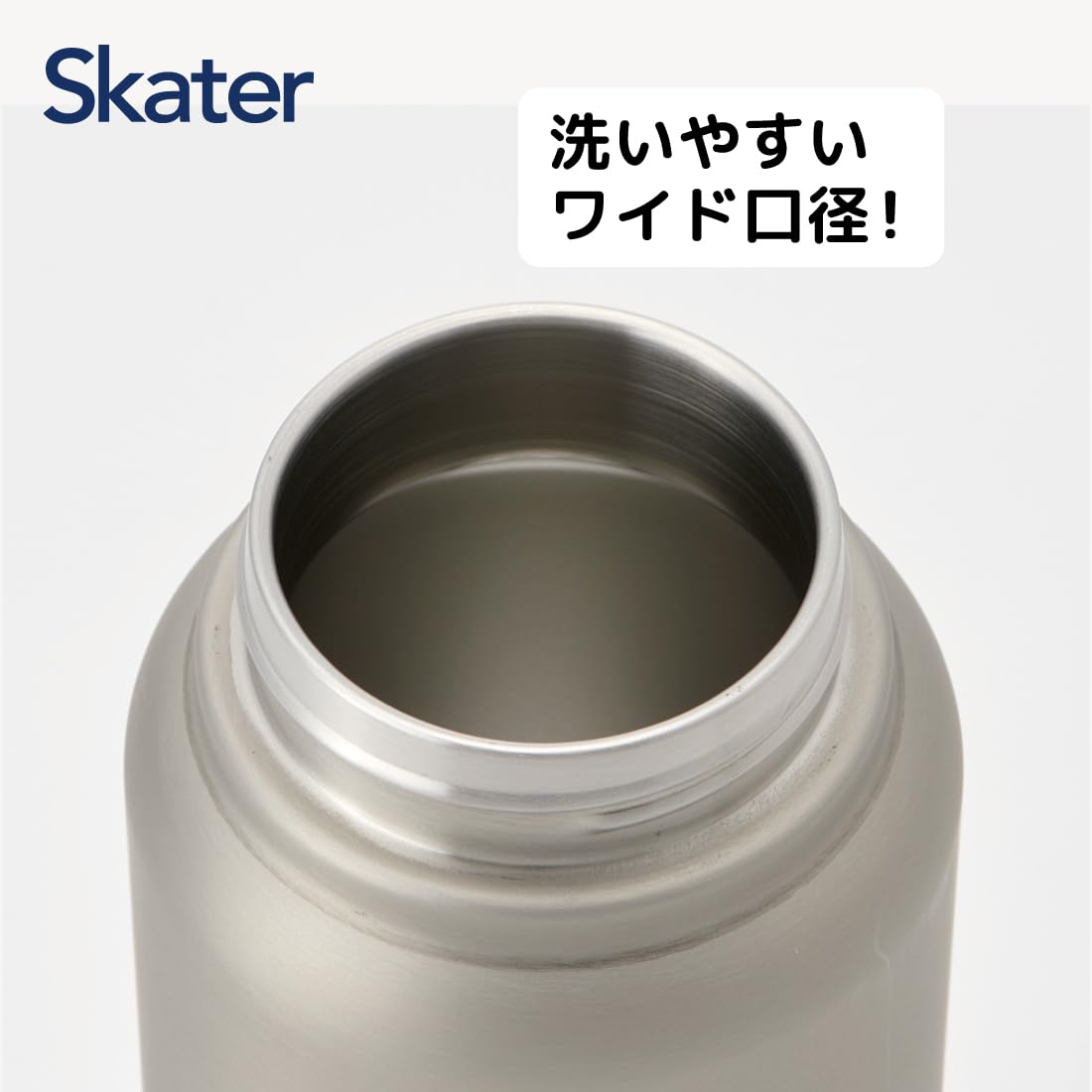 Skater 800Ml Silver Insulated Stainless Steel Mug Bottle with Screw Handle- Japan Figure Store - #1 Bring To You The Best Japanese Goods