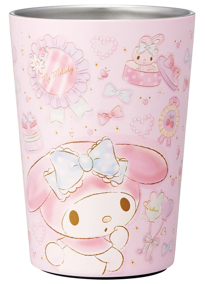 Skater 400ml Stainless Steel Tumbler - Insulated My Melody Happiness Girl Design- Japan Figure Store - #1 Bring To You The Best Japanese Goods
