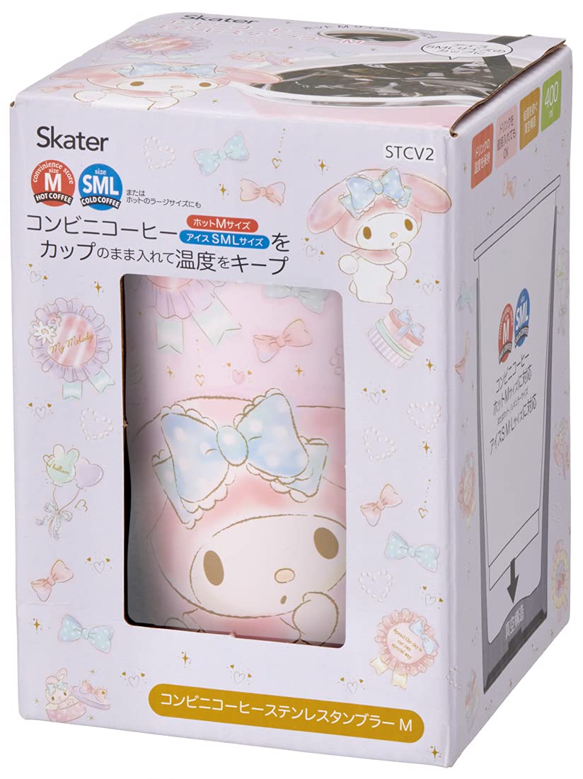Skater 400ml Stainless Steel Tumbler - Insulated My Melody Happiness Girl Design- Japan Figure Store - #1 Bring To You The Best Japanese Goods