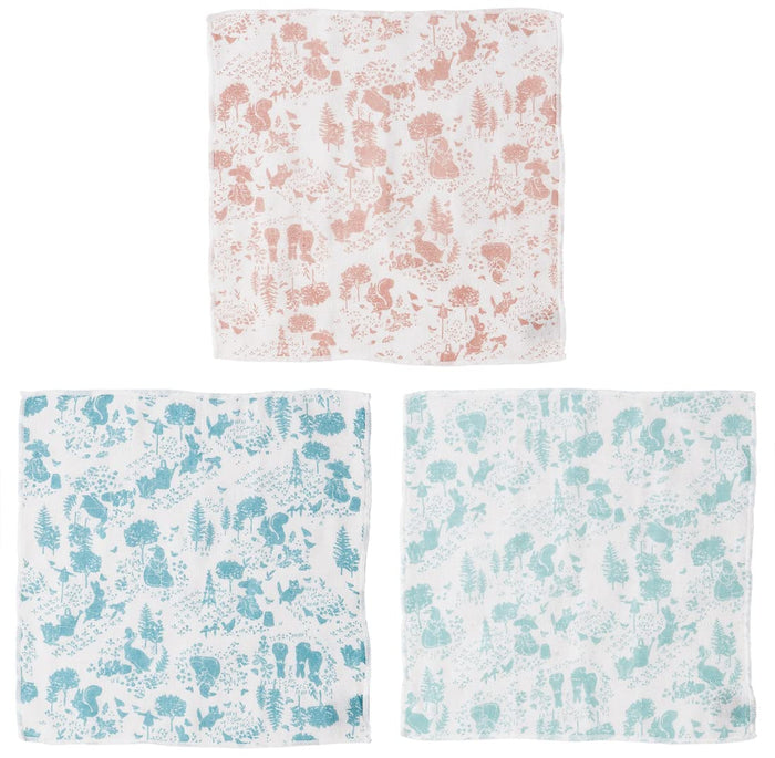 Skater Peter Rabbit Kaya Fabric Dishcloth 30x30cm 3-Pack- Japan Figure Store - #1 Bring To You The Best Japanese Goods