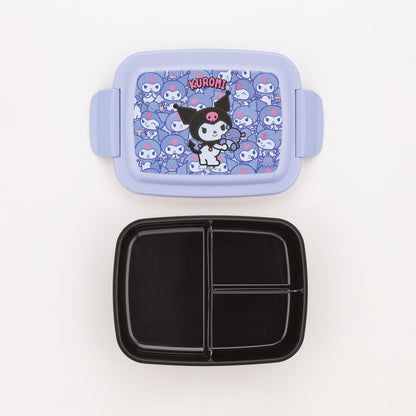 Skater Kids Lunch Box 840Ml Dome Shape Divider Kuromi Ushirou Shiro Japan
