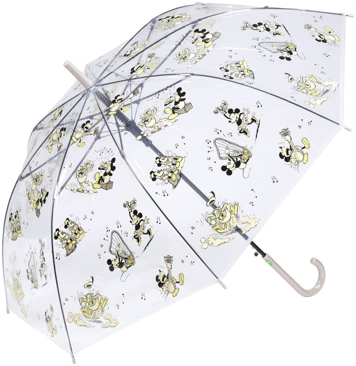 Skater Disney Mickey Mouse Long Umbrella for Adults 60cm Vinyl - UBV4-A- Japan Figure Store - #1 Bring To You The Best Japanese Goods