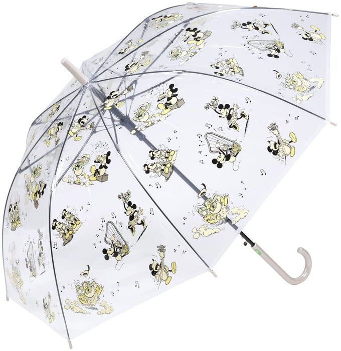 Skater Disney Mickey Mouse Long Umbrella for Adults 60cm Vinyl - UBV4-A- Japan Figure Store - #1 Bring To You The Best Japanese Goods