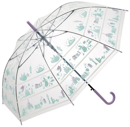 Skater Disney Princess Adult Long Vinyl Umbrella - 60cm- Japan Figure Store - #1 Bring To You The Best Japanese Goods