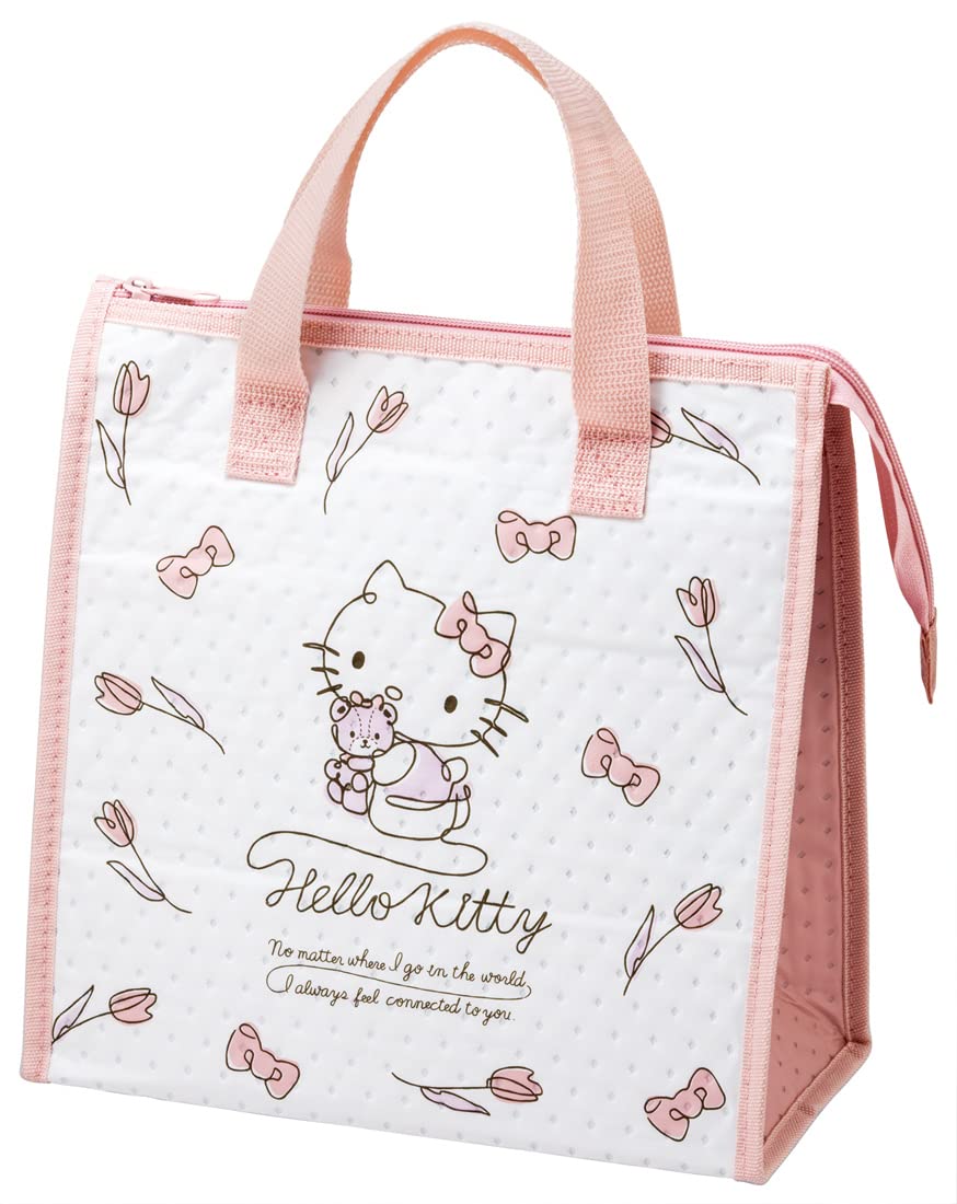 Skater Hello Kitty Line Design Sanrio FBC1-A Non-Woven Cooler Lunch Bag- Japan Figure Store - #1 Bring To You The Best Japanese Goods