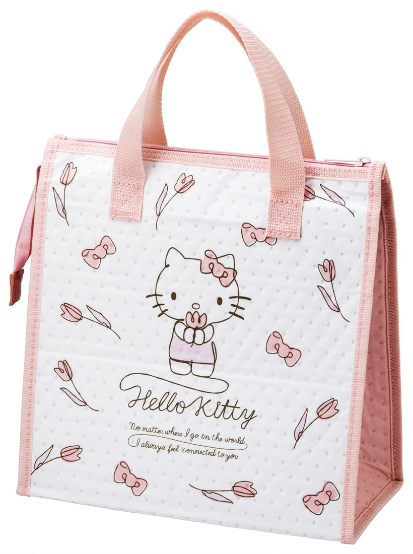 Skater Hello Kitty Line Design Sanrio FBC1-A Non-Woven Cooler Lunch Bag- Japan Figure Store - #1 Bring To You The Best Japanese Goods
