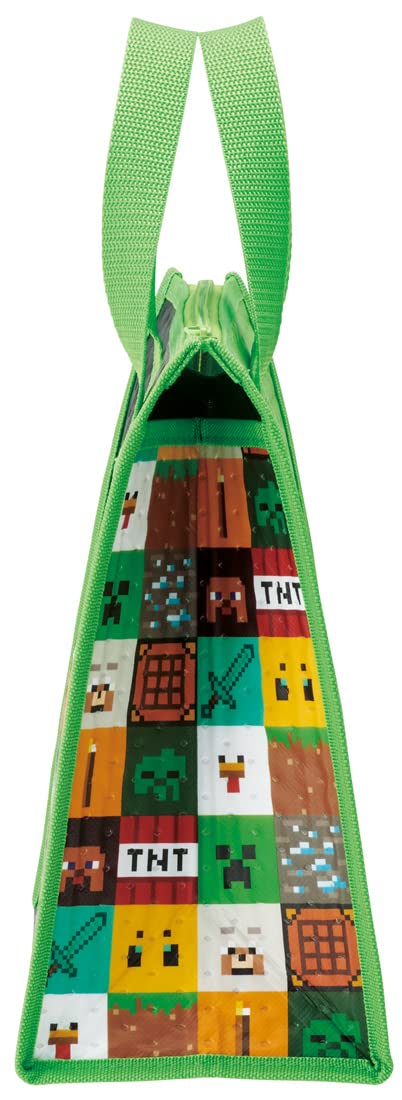 Skater Minecraft Lunch Cooler Bag Non-Woven Fbc1-A Insulated- Japan Figure Store - #1 Bring To You The Best Japanese Goods