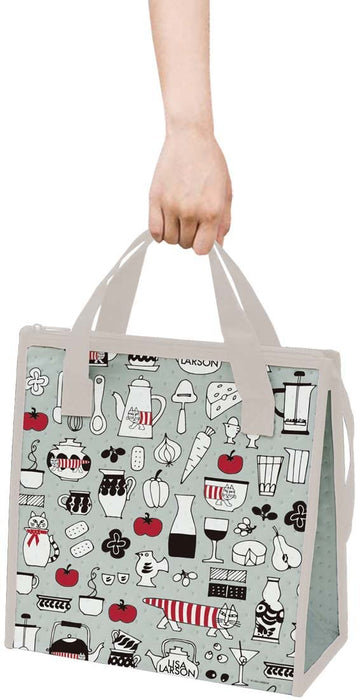 Skater Non-Woven Fabric Cooler Lunch Bag Lisa Larson Kitchen Fbc1-A- Japan Figure Store - #1 Bring To You The Best Japanese Goods
