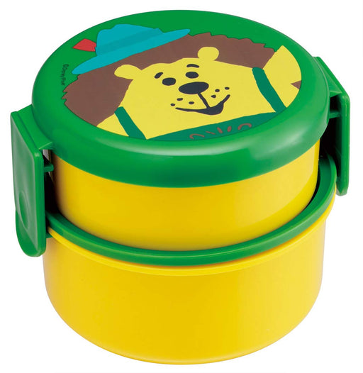 Skater 2-Tier Round Lunch Box 500ml Mr. Prick Pants Design Made in Japan Model ONWR1- Japan Figure Store - #1 Bring To You The Best Japanese Goods