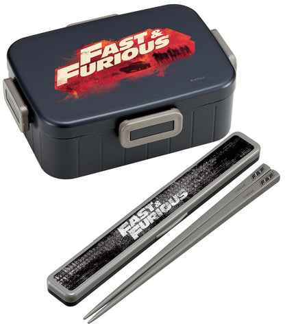 Skater Lunch Box 900ml Large Capacity 4-Point Lock Antibacterial Fast & Furious- Japan Figure Store - #1 Bring To You The Best Japanese Goods
