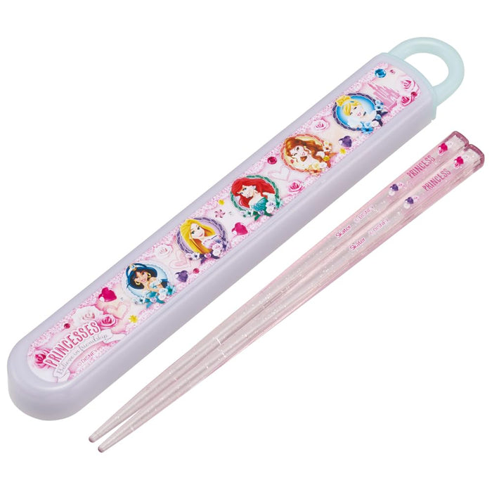 Skater Disney Princess 24 Kids Lunch Box Set 16.5cm Antibacterial Chopsticks Easy Open Slide Made in Japan- Japan Figure Store - #1 Bring To You The Best Japanese Goods
